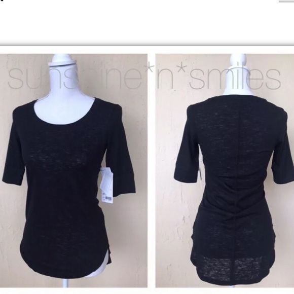 Athleta BREEZY Scoop Neck Tunic-Style Tee Top XXS - Picture 2 of 11